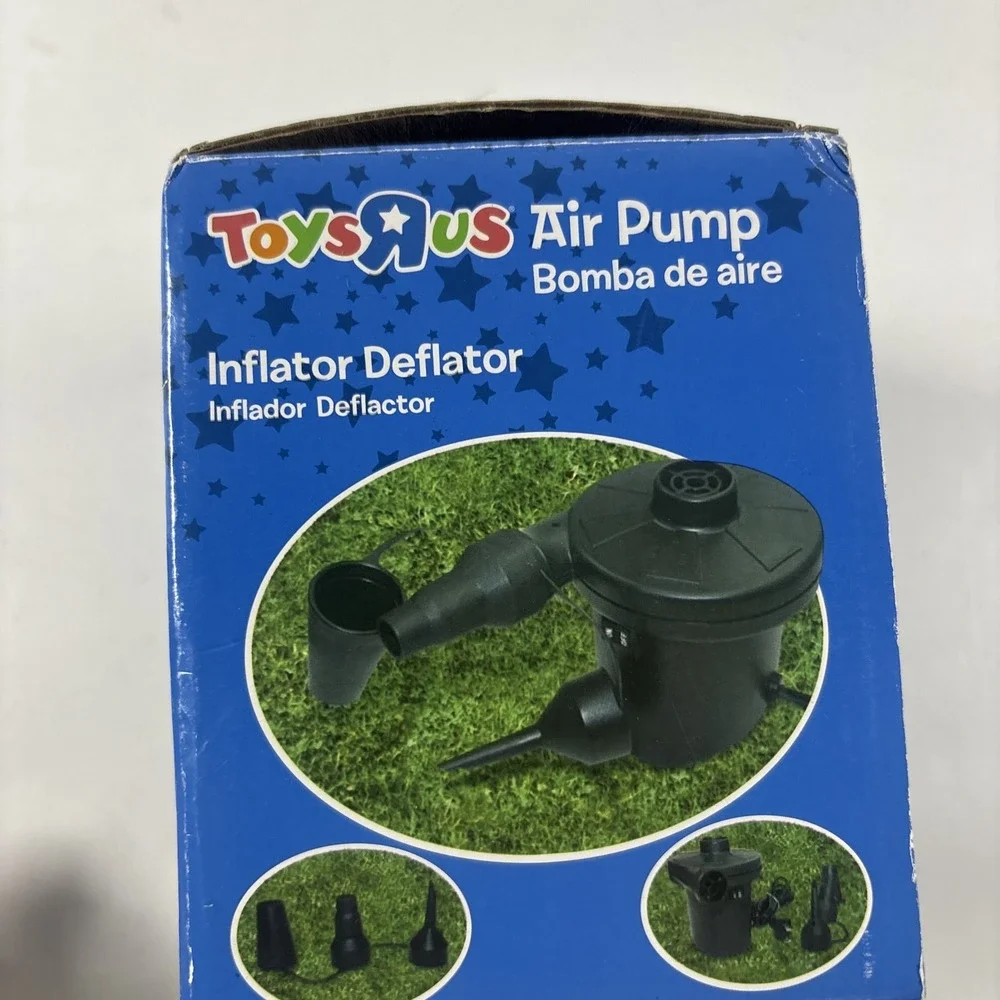 Toys R Us Inflator - Deflator Air Pump W Nozzles - Air Mattress And Pool Inf